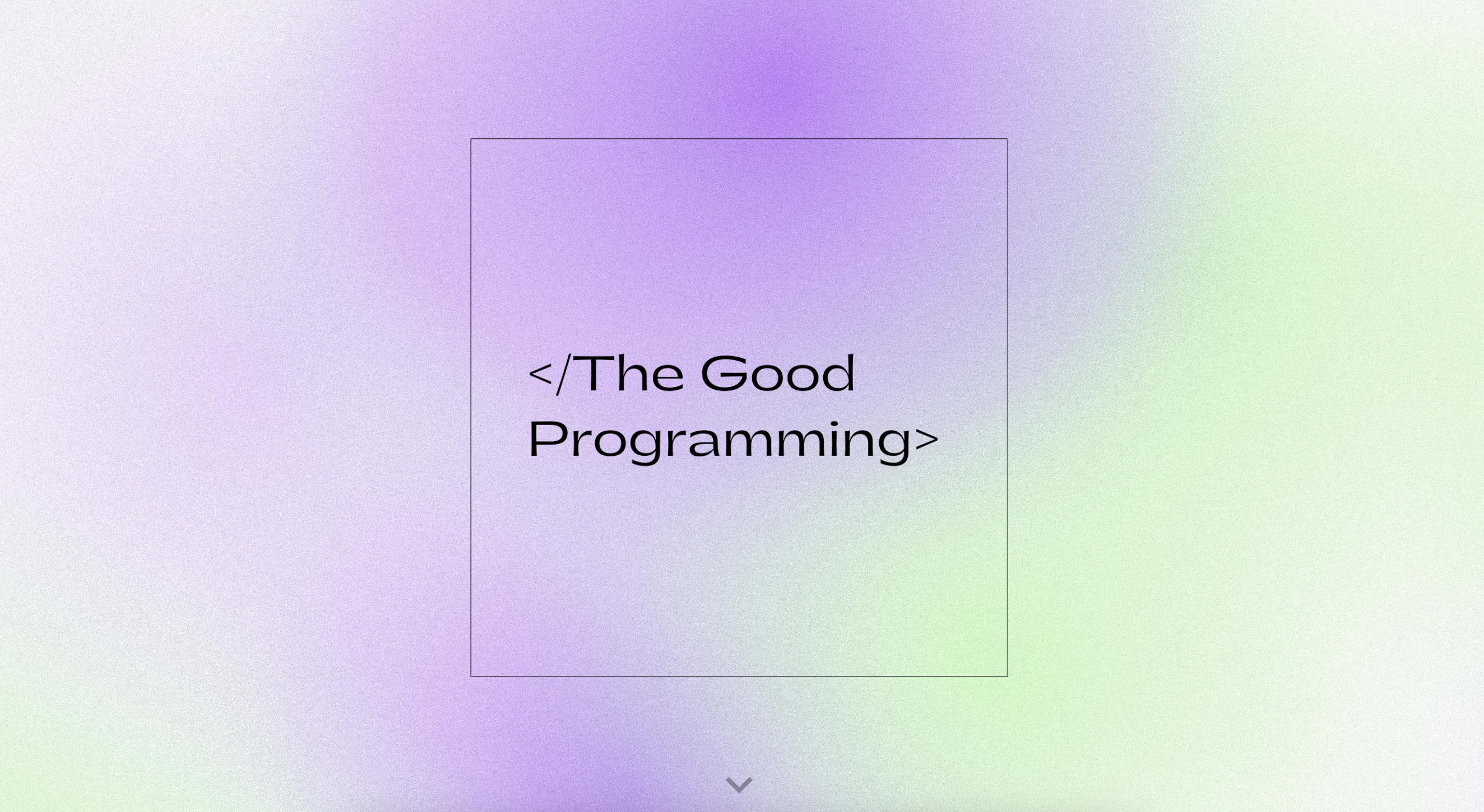 Project image of The Good Programming - Logo redesign